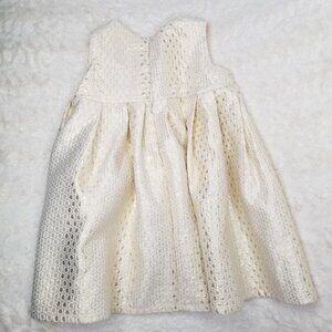 NWOT Gold Beehive Pattern Umpire Cut Dress